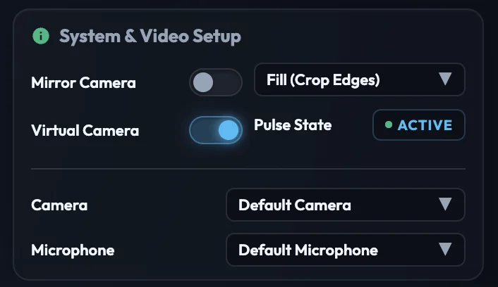 OmeCam System and Input Setup